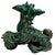 Large Vintage Chinese Green Glazed Pottery Kylin Chinese Dragons - a Pair For Sale - Image 14 of 17