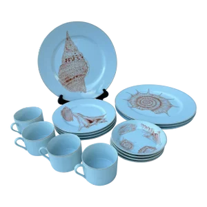 Fitz and Floyd Coquille 4 Place Dining Set- 16 Pieces