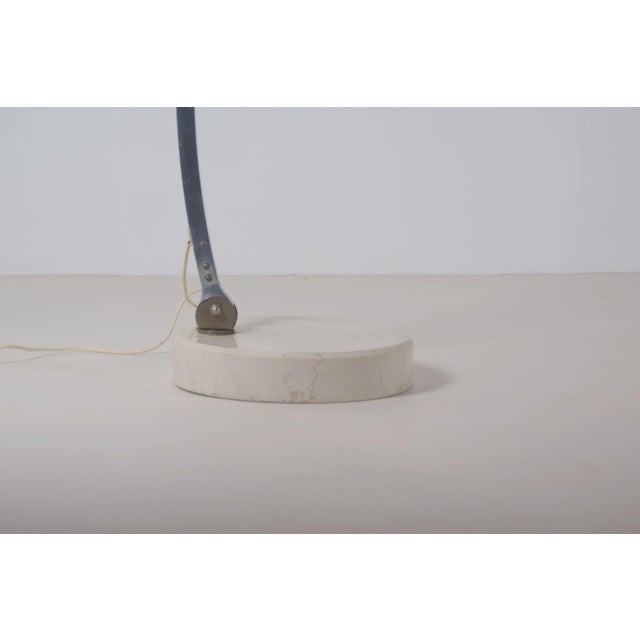 Beige Italian Arc Floor Lamp by Guzzini, 1970s For Sale - Image 8 of 9