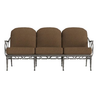 Brown Jordan Calcutta Sofa, Mica frame with Fusion Moccasian fabric For Sale