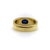 Tiffany and Co. Vintage 18k Gold Tiffany & Co. Sapphire Cabochon Cigar Band Ring, Size 9.5 For Sale - Image 4 of 10