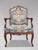 19th Century Louis XV French Fauteuil Armchairs, 1860s, Set of 4 For Sale - Image 3 of 15