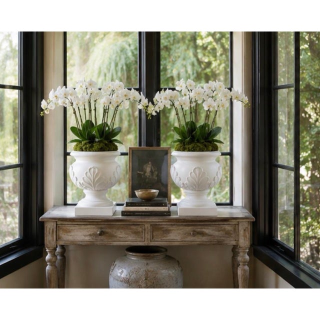 Pair of Vintage Neoclassical-Style Cast Resin Cache Pots For Sale - Image 12 of 12