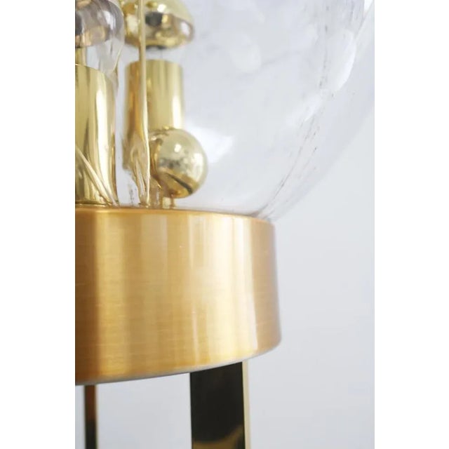 Gold Space Age Sputnik Globe Floor Lamp from Doria, 1970s For Sale - Image 8 of 11