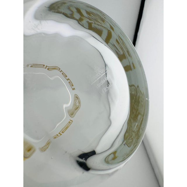 Gold Medusa Crystal Vase by Versace for Rosenthal For Sale - Image 8 of 9