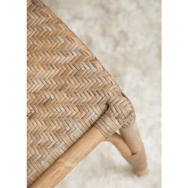 Luna Rattan Frame Armless Dining Chair 2pc by Essentials for Living For Sale - Image 14 of 15