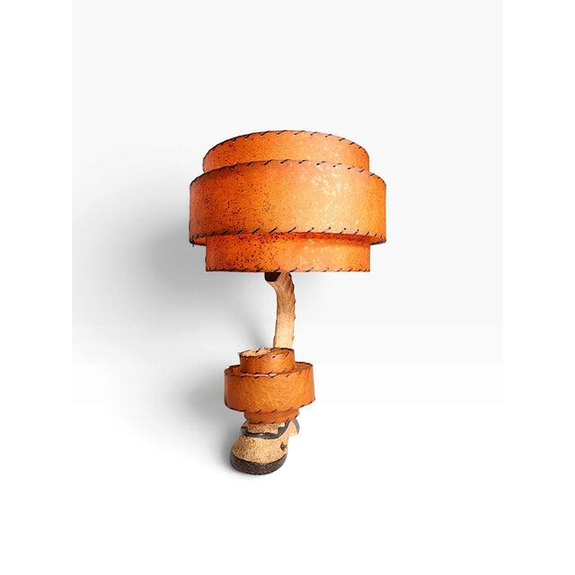 1950s Mid-Century Modern Plaster Table Lamp For Sale - Image 12 of 16