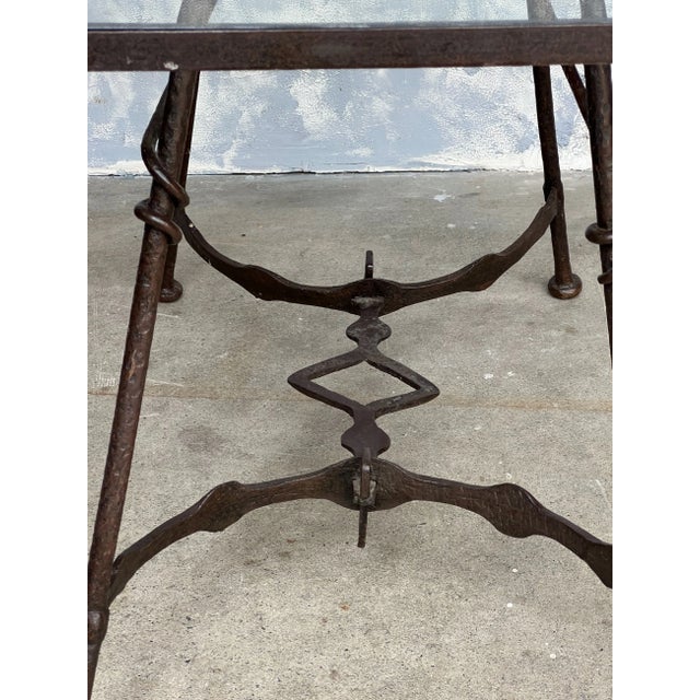 French Hand Crafted Iron End Table For Sale - Image 12 of 13