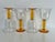 Mid 20th Century Vintage Amber Yellow Stemmed Wine or Water Goblets, Set of 4 For Sale - Image 5 of 6
