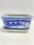 Blue & White Chinoiserie Planter With Tray – Rectangular Porcelain Cachepot, Orchid Planter For Sale - Image 4 of 11