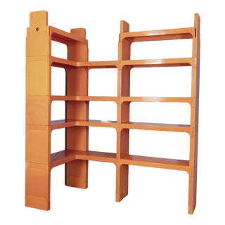 Vintage Corner Bookcase by Olaf von Bohr for Kartell, 1970s For Sale