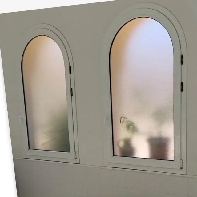Arc Window with Opaque Glass of Vinyl Polychloride, Spain, 1990s | Chairish