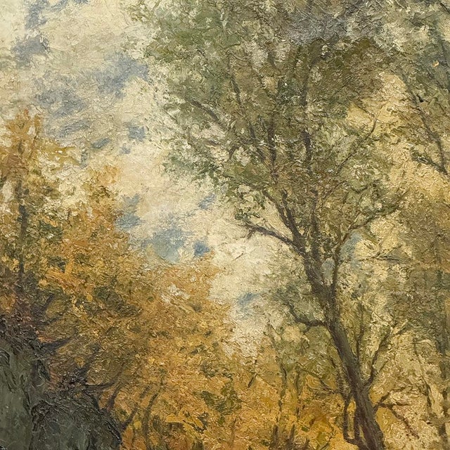 19th Century Framed Oil Painting on Canvas For Sale - Image 11 of 14