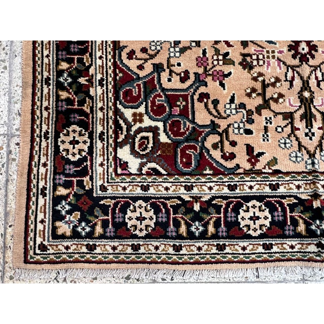 Camel Hand-Knotted Caucasian Style Wool Area Rug - 3'11" X 5'10" For Sale - Image 8 of 12