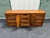 Dixie 1960s Dixie 9-Drawer Brutalist Walnut Triple Long Dresser For Sale - Image 4 of 12