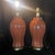Leviton 1970s Hollywood Regency Leviton Dusty Peach Ginger Jar Ceramic Table Lamps - Pair For Sale - Image 4 of 5