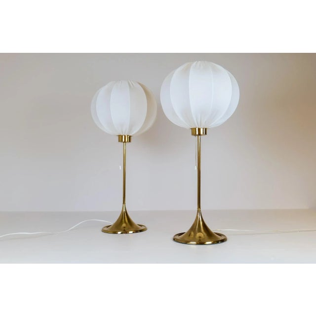Gold B-024 Table Lamps from Bergboms, 1960s, Sweden, Set of 2 For Sale - Image 8 of 18