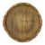Vintage Round Woven Wicker Rice Basket With Wood Handles Rustic Boho For Sale