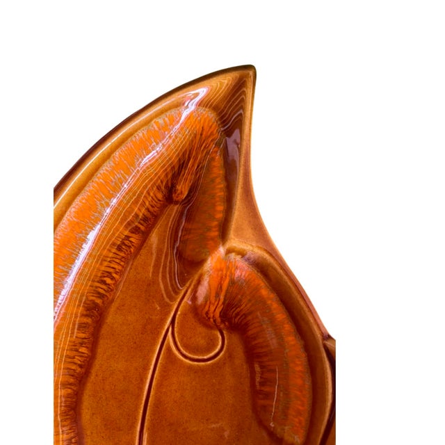 Mid-Century Modern Leaf Shape Mid Century Modern Ceramic Server Ware From Santa Anitaware For Sale - Image 3 of 5