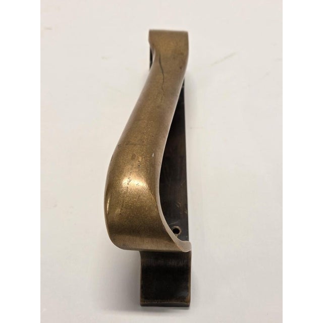 Metal Door Handle in Bronze by Alvar Aalto for Valaistustyö For Sale - Image 7 of 9