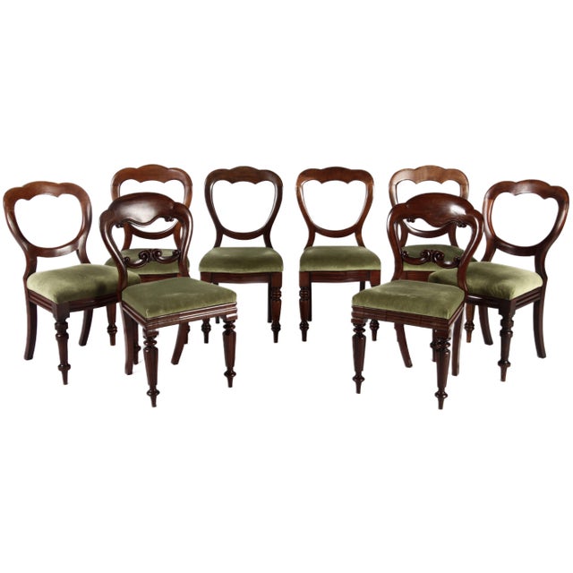 Age and Origin: This seating group likely dates from around 1830-1860 and originates from England. Chair Dimensions:...