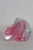 Late 20th Century Large Mid Century Style Art Glass Paperweight Pink Swirl Clear Overlay 5193b For Sale - Image 5 of 13