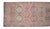 Vintage Turkish Hand-Knotted Runner Rug Pink Hallway Kitchen Decor - 2′9″ × 10′ For Sale - Image 9 of 17