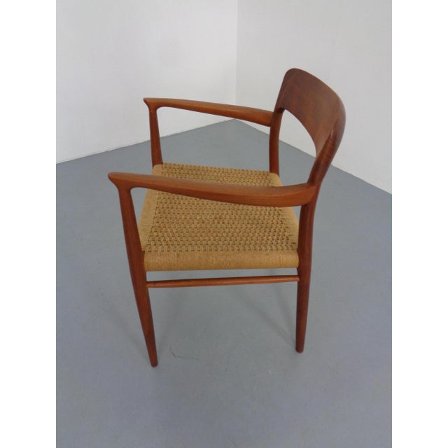 Model 56 Armchair in Teak & Papercord by Niels Otto Møller for J.L. Møllers, Denmark, 1950s For Sale - Image 13 of 18