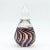 1990s Vintage Swirled Art Glass Perfume Bottle Red White and Blue With Embossed Mark Js For Sale - Image 5 of 12