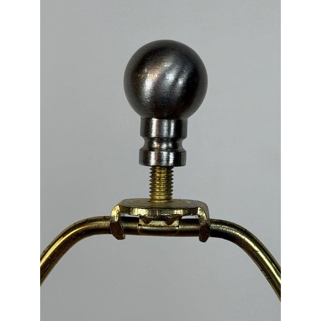 Mid 20th Century Murano Pink and Gold Glass Table Lamps W/ Coordinating Parchment Shades - a Pair For Sale - Image 12 of 16