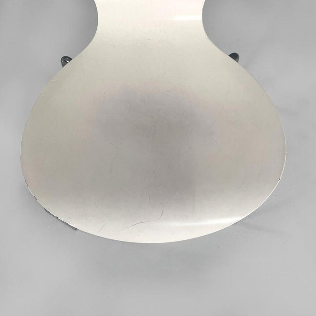 Italian Modern White Lacquered Curved Chairs, 1970s, Set of 6 For Sale - Image 13 of 18