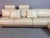 Mid-Century Modern Mid-Century Italian Cream Leather Landscape Sofa with Chaise Longue and Integrated Table from Frighetto, Italy, 1980s, Set of 2 For Sale - Image 3 of 18