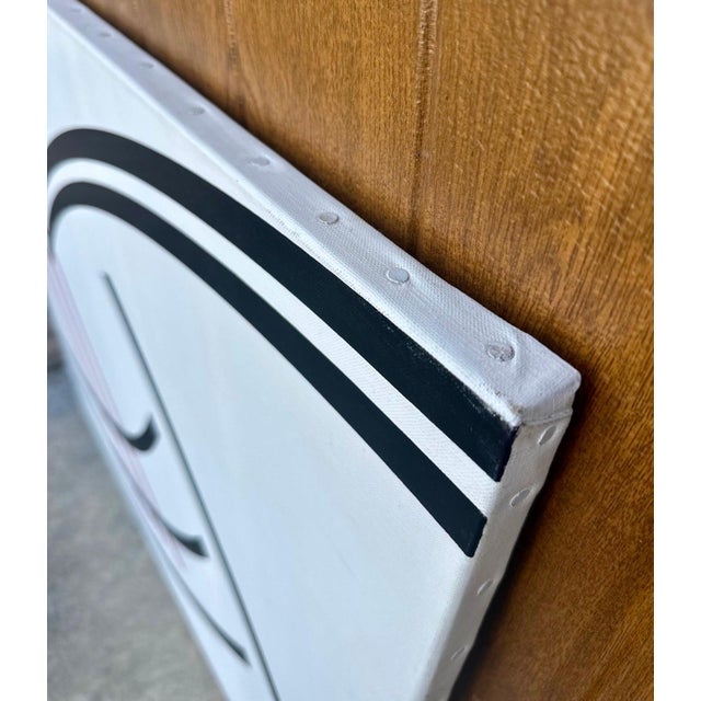 Textile Oleg Sohanievich, Large Oil Painting Oleg Sohanievich Non Conformist Art Avant Garde Ukrainian, 1989 For Sale - Image 7 of 7