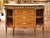 Wood Mid-Century French Louis XVI Marquetry Marble-Top Commode À L’Anglaise For Sale - Image 7 of 12
