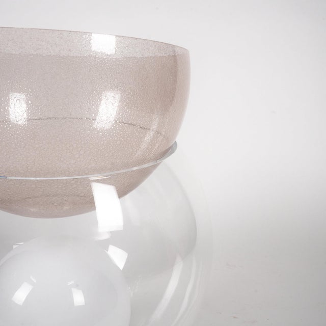 Metal Giova Parabola Rosa Pulegosa Table Lamp by Gae Aulenti for Fontana Arte, 1970s For Sale - Image 7 of 12