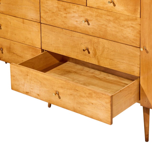 Wood Paul McCobb Mid Century 20-Drawer Dresser For Sale - Image 7 of 10