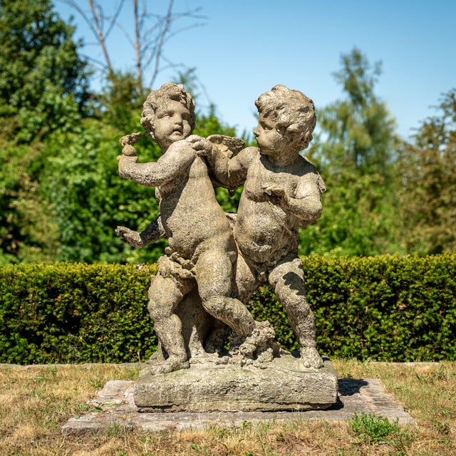 Unknown, Playing Putti, 1990s, Stone For Sale - Image 14 of 14