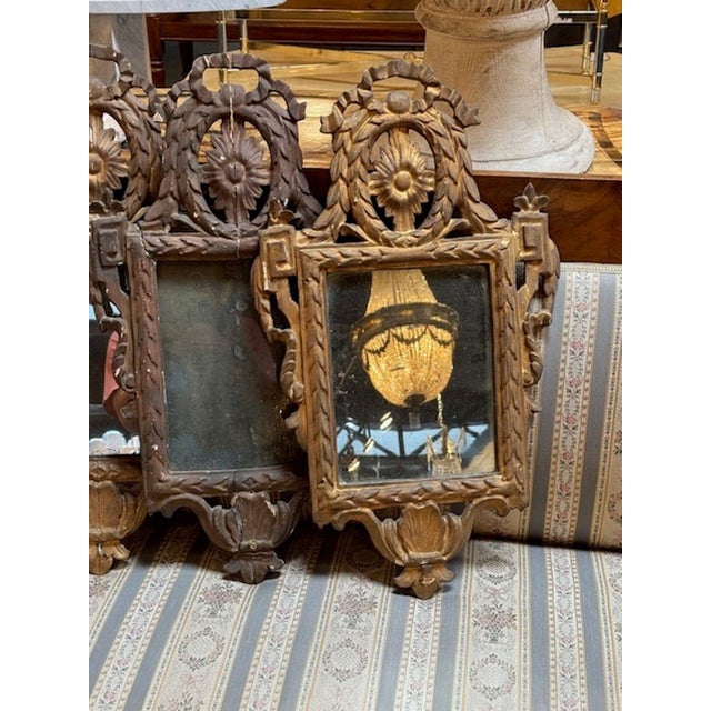 Traditional Set of 6 18th C. Italian Carved Mirrors For Sale - Image 3 of 7