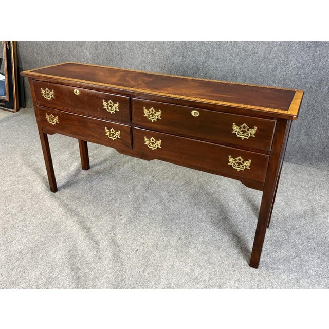 American Late 20th Century Madison Park Banded Top Mahogany Sideboard For Sale - Image 3 of 11