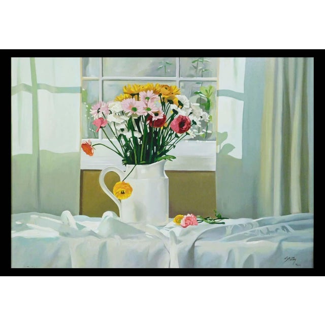 "The White Pitcher" Hand signed by the artist Original Limited Edition Serigraph on Canvas Hand Signed by the Artist Image...
