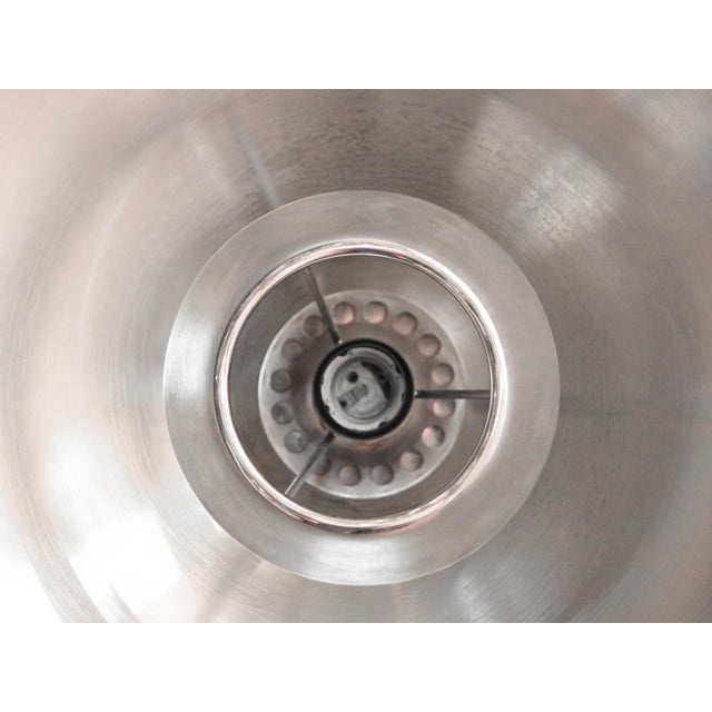 Silver Adjustable Nickel Pendant Lamp KEOS by Florian Schulz, 1960s For Sale - Image 8 of 9