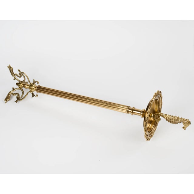 1960s Brass Seahorse Floor Standing Ashtray For Sale - Image 4 of 7