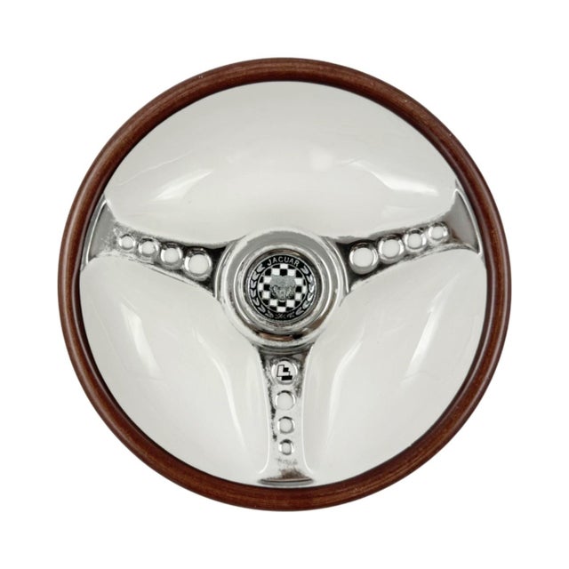 Vintage Les Leston Jaguar Steering Wheel Ceramic Ashtray Made in England For Sale - Image 10 of 10