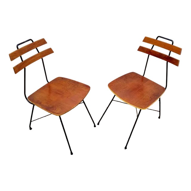 Set of Mid-Century Scandinavian Teak Dining Chairs, Italy, 1960s For Sale