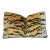 Designer Italian Scalamandre Le Tigre Tiger Velvet Feather/Down Pillow With Samuel & Sons Trim For Sale