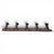 Vintage French Faux Bamboo Wooden Coat Hat Rack For Sale - Image 10 of 17