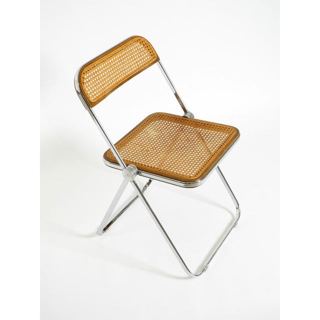 Plia Folding Chair with Vienna Cane by Giancarlo Piretti for Castelli, 1970s For Sale - Image 4 of 18