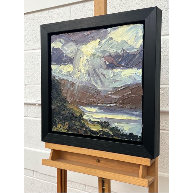 Impasto Oil Painting of Derwent Water in Keswick in the Lake District of England 2011 For Sale - Image 12 of 17