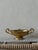 Fantastic large double handled, footed bowl with elegant form and decoration. This piece is solid bronze with a gold gilt...