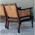 Vintage Carved Wood and Cane Chairs - Pair For Sale - Image 4 of 12